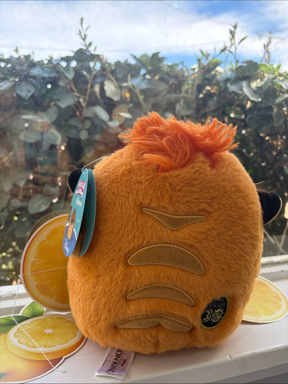 Disney Fuzz A Mallows Orange Plush Timon